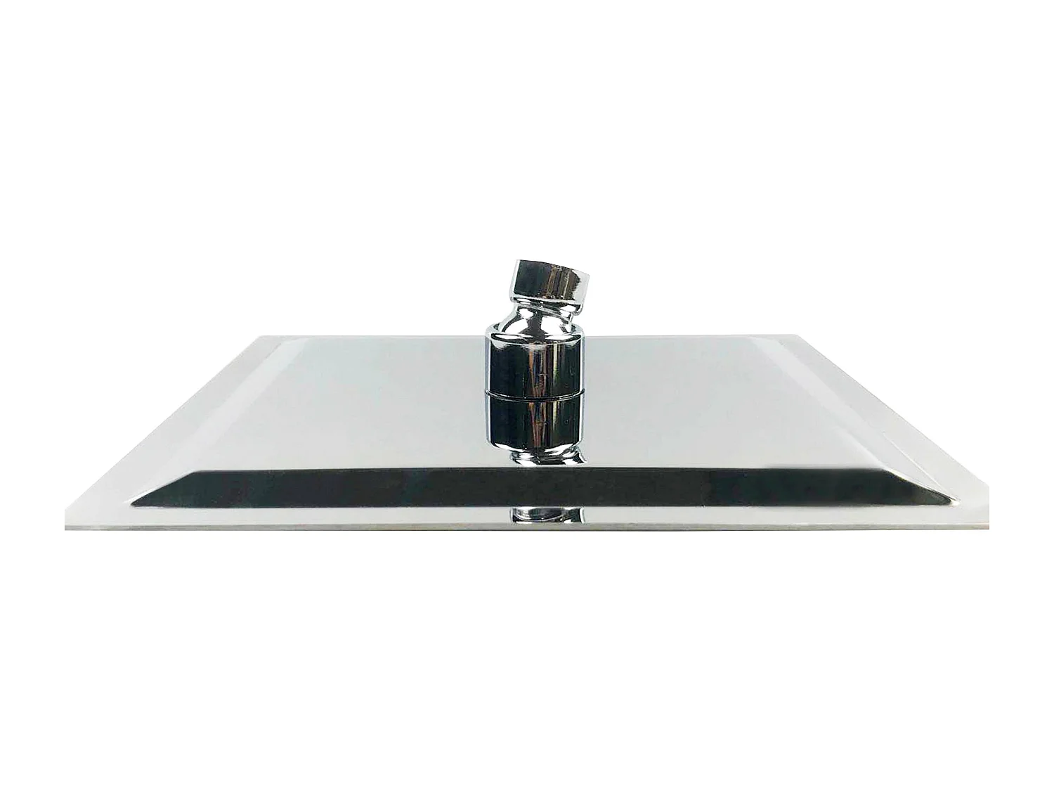 Duschsystem mit Thermostat Chrom, 25 * 25cm Quadratisch Regendusche Edelstahl, Duscharmatur Komplettset, Regendusche mit Armatur, 76-118 cm Duschstangen