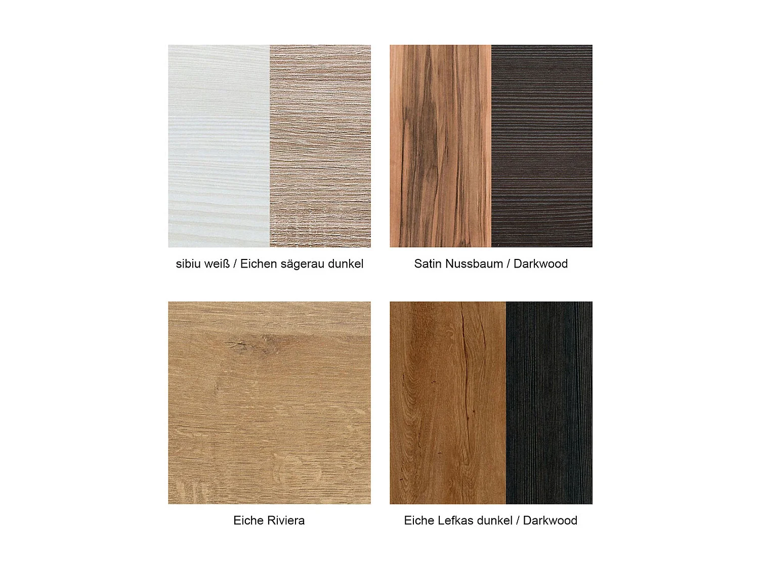 SIDEBOARD Larona Satin Nussbaum / Darkwood 176 / 37 / 85cm