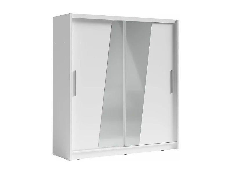 SCHIEBETÜRENSCHRANK Bergamo weiß 205 cm / 62,5 cm / 215 cm
