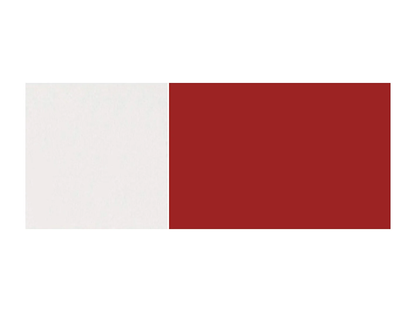 KÜCHENLEERBLOCK Brerra Cdb karminrot lackiert / weiß matt 13-teilig