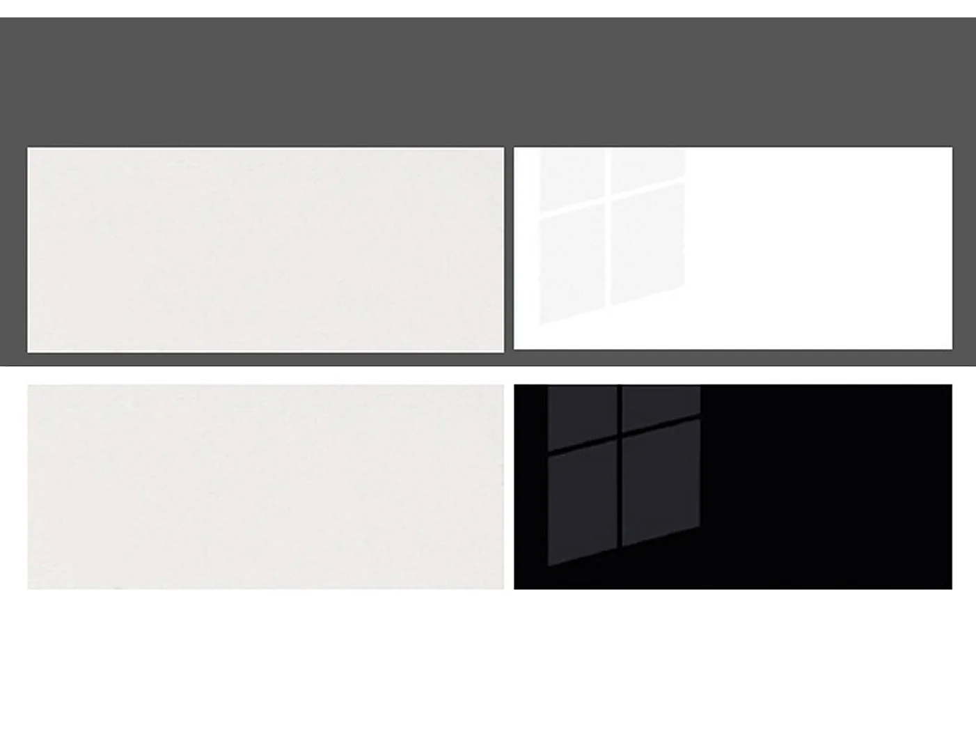 WINKELKÜCHE Platinium weiß matt / weiß hochglanz / schwarz hochglanz 13-teilig