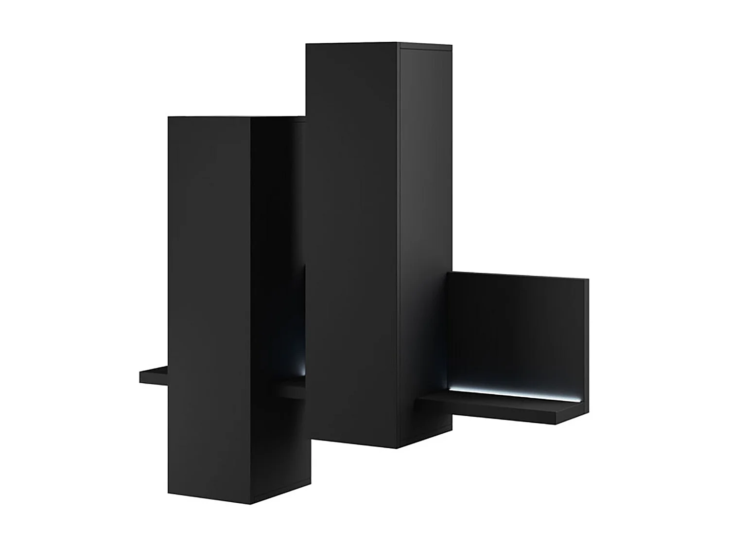 HÄNGESCHRANK Bota schwarz matt 152 cm / 35 cm / 142 cm