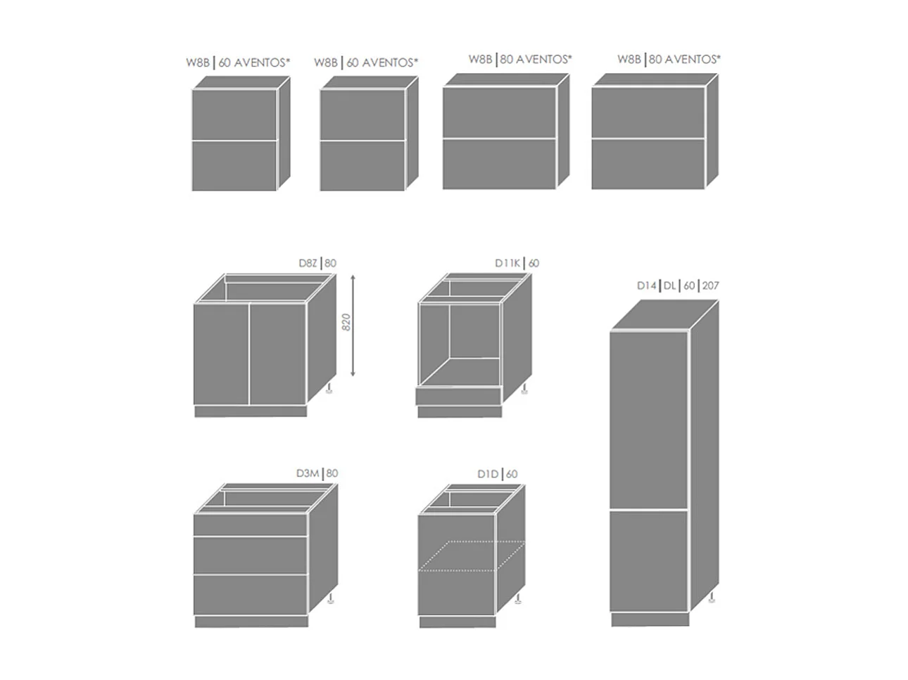 KÜCHENLEERBLOCK Brerra Cdb lichtgrün / reinweiß lackiert / weiß matt 9-teilig