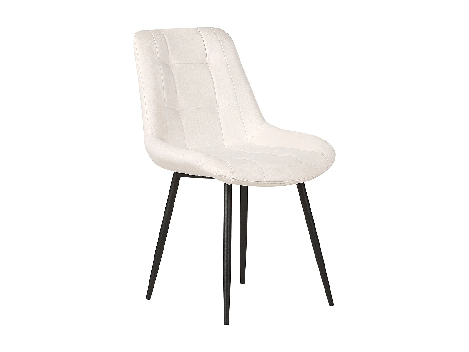 Set di 2 sedie da pranzo MELROSE Velluto Bianco sporco