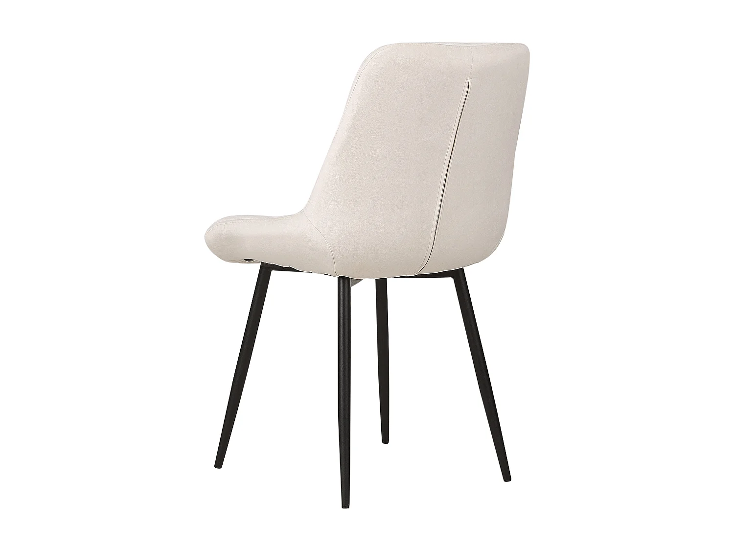 Set di 2 sedie da pranzo MELROSE Velluto Bianco sporco