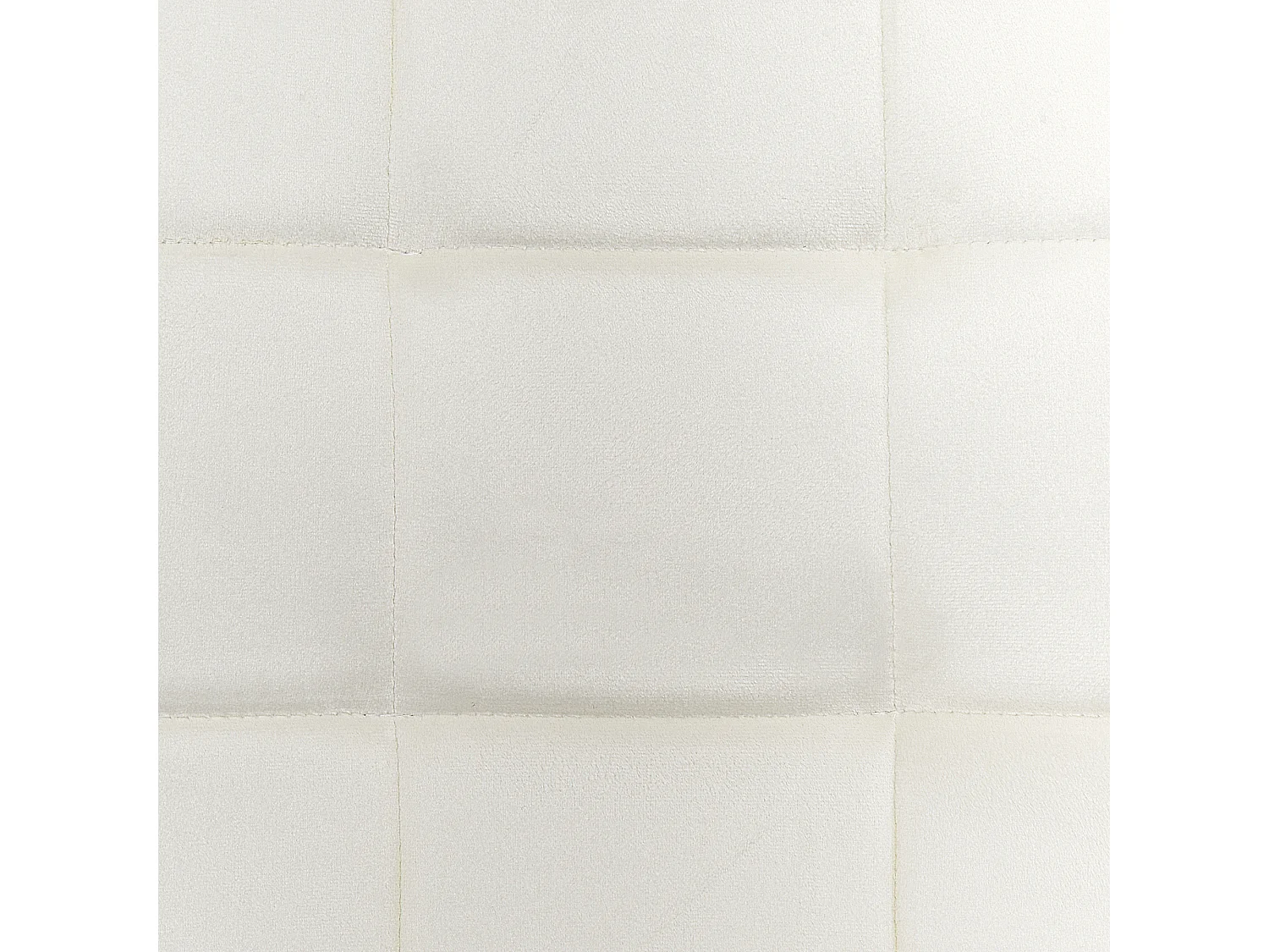 Lot de 4 chaises de salle à manger POWELL Velours Blanc cassé