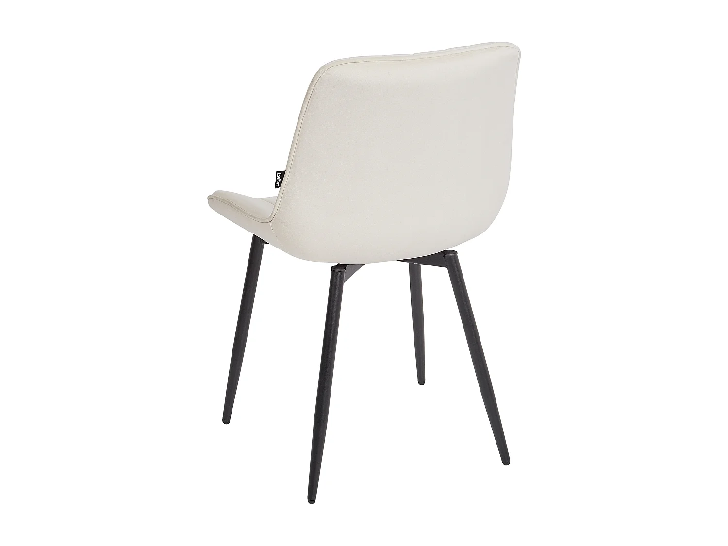 Lot de 2 chaises de salle à manger DUBROVNIK Velours Beige clair