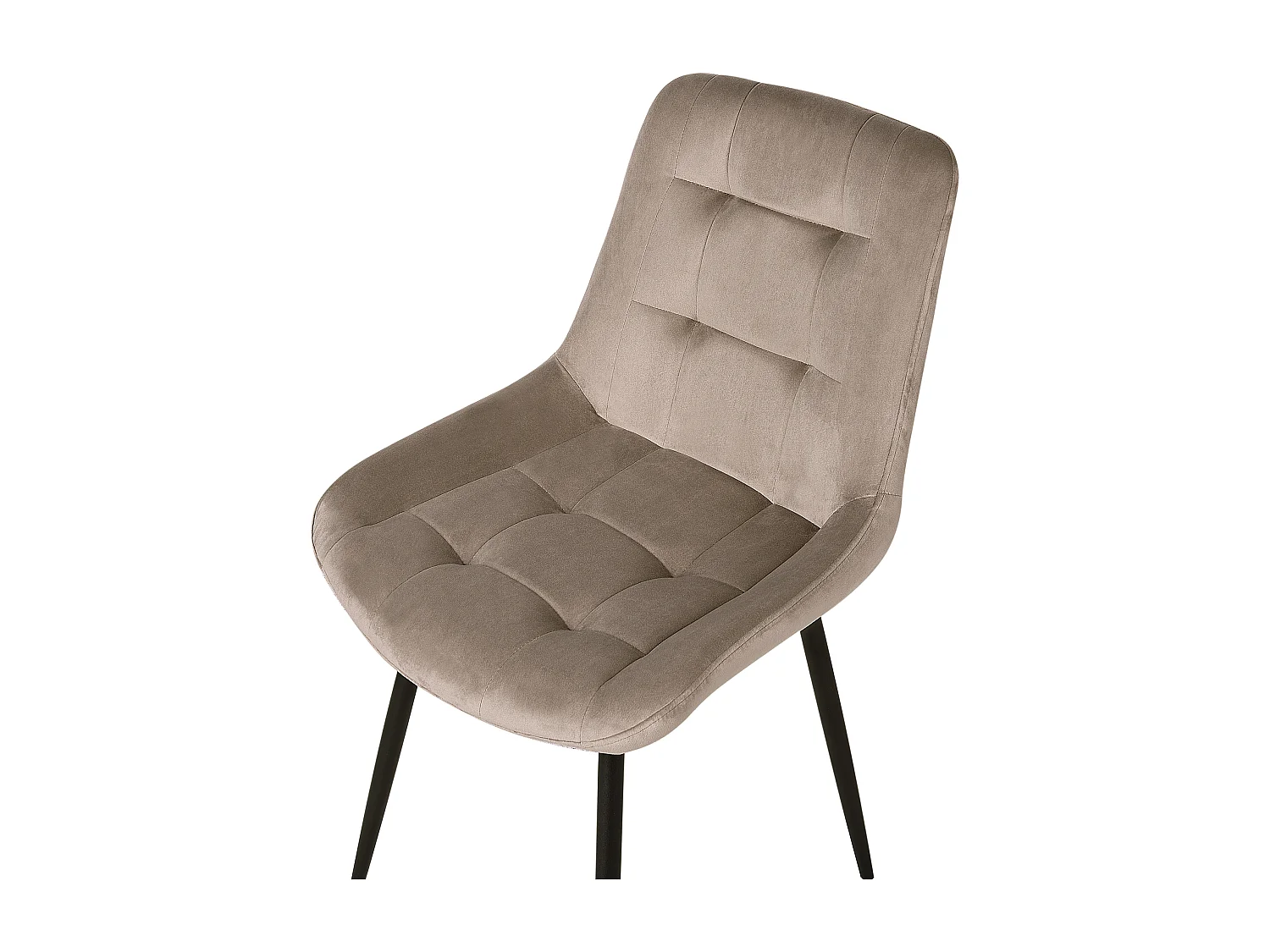 Lot de 2 chaises de salle à manger MELROSE Velours Taupe
