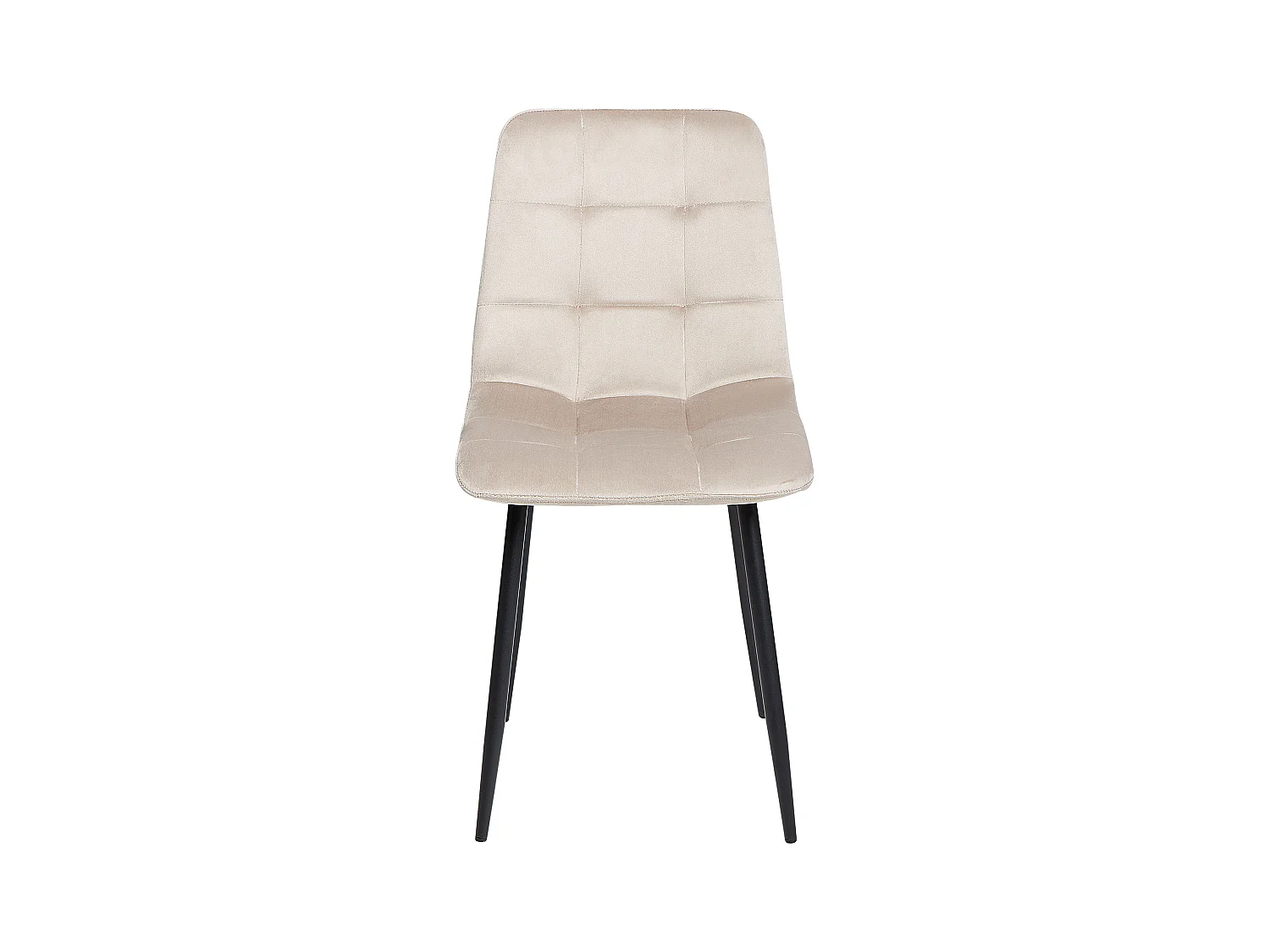 Lot de 4 chaises de salle à manger POWELL Velours Beige