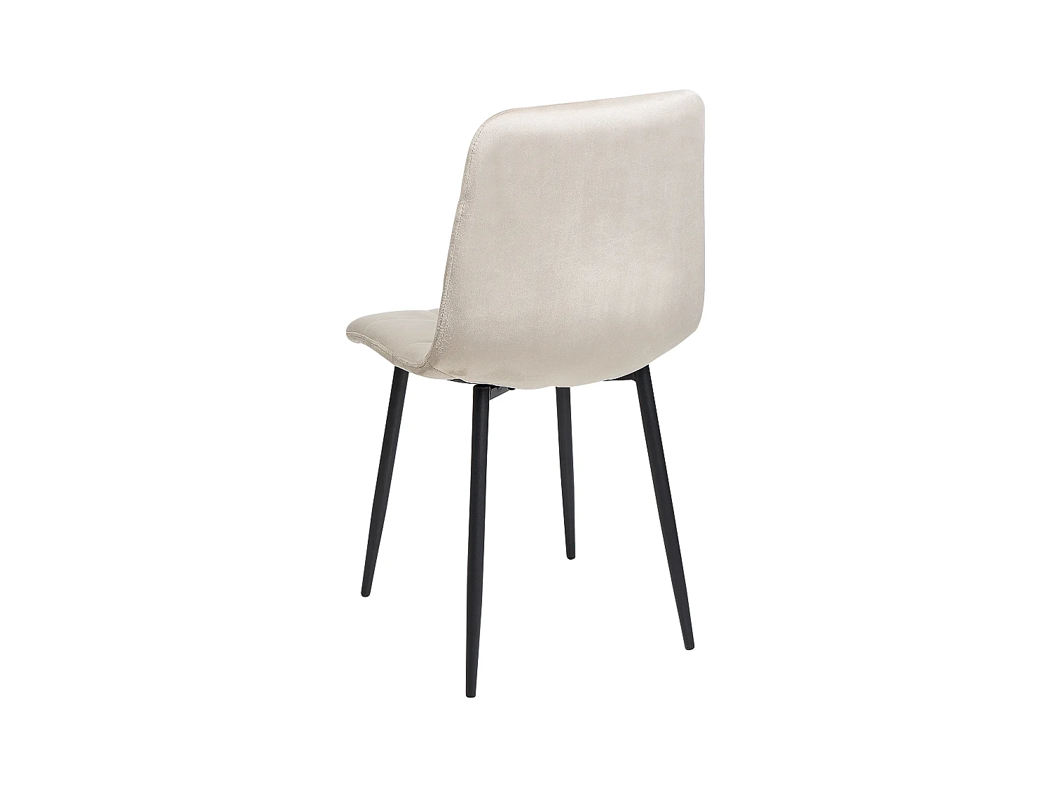 Lot de 4 chaises de salle à manger POWELL Velours Beige