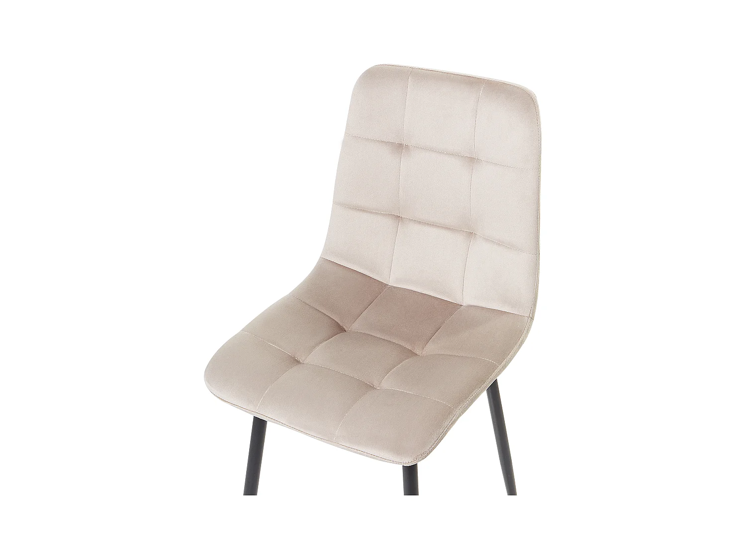 Lot de 4 chaises de salle à manger POWELL Velours Beige