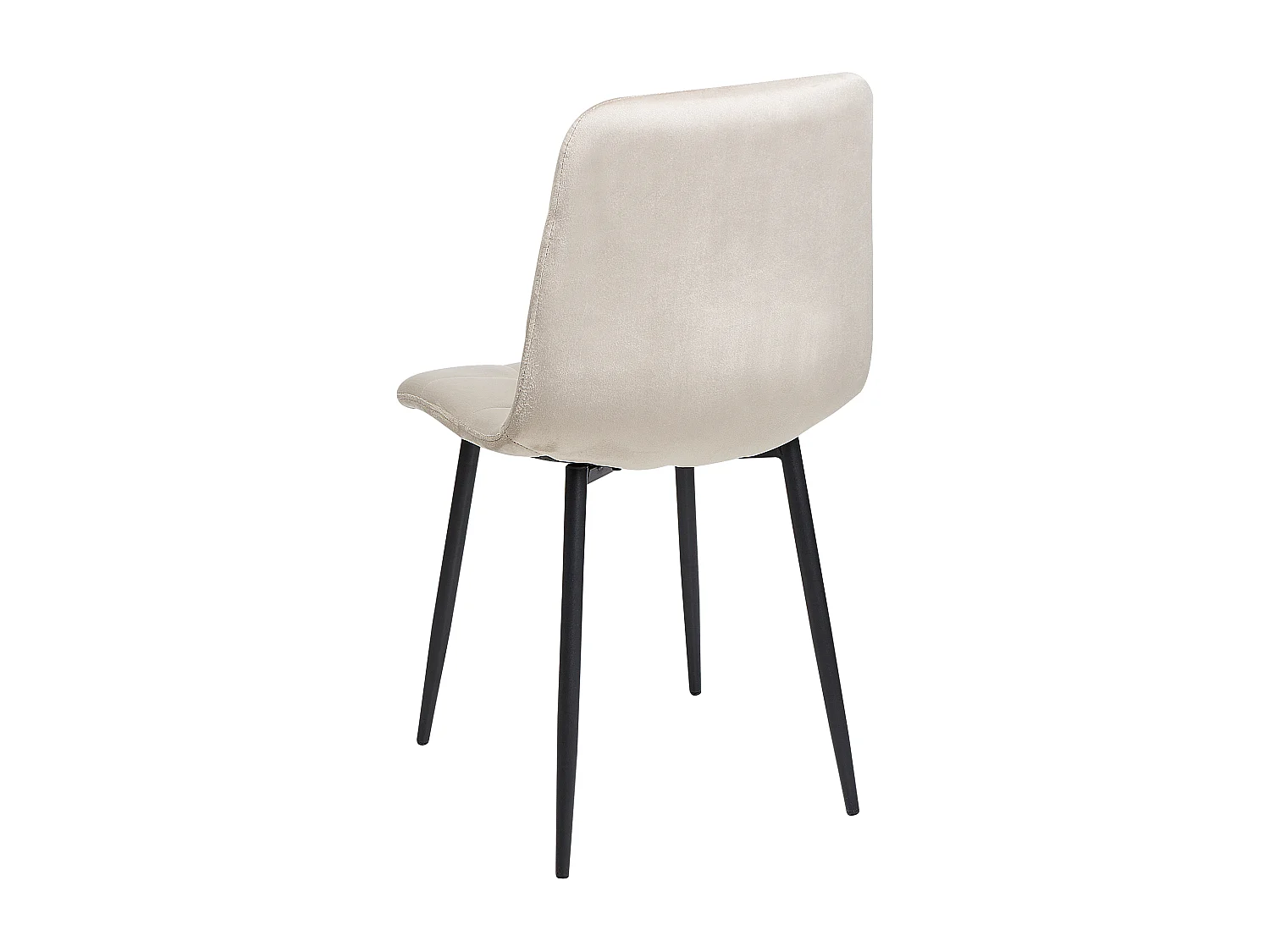 Lot de 4 chaises de salle à manger POWELL Velours Beige