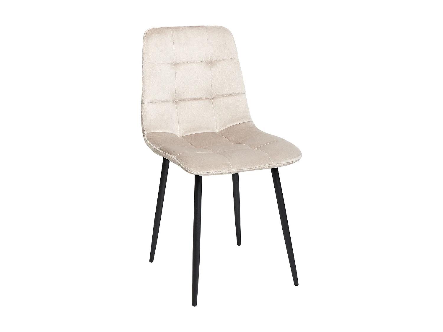 Lot de 4 chaises de salle à manger POWELL Velours Beige