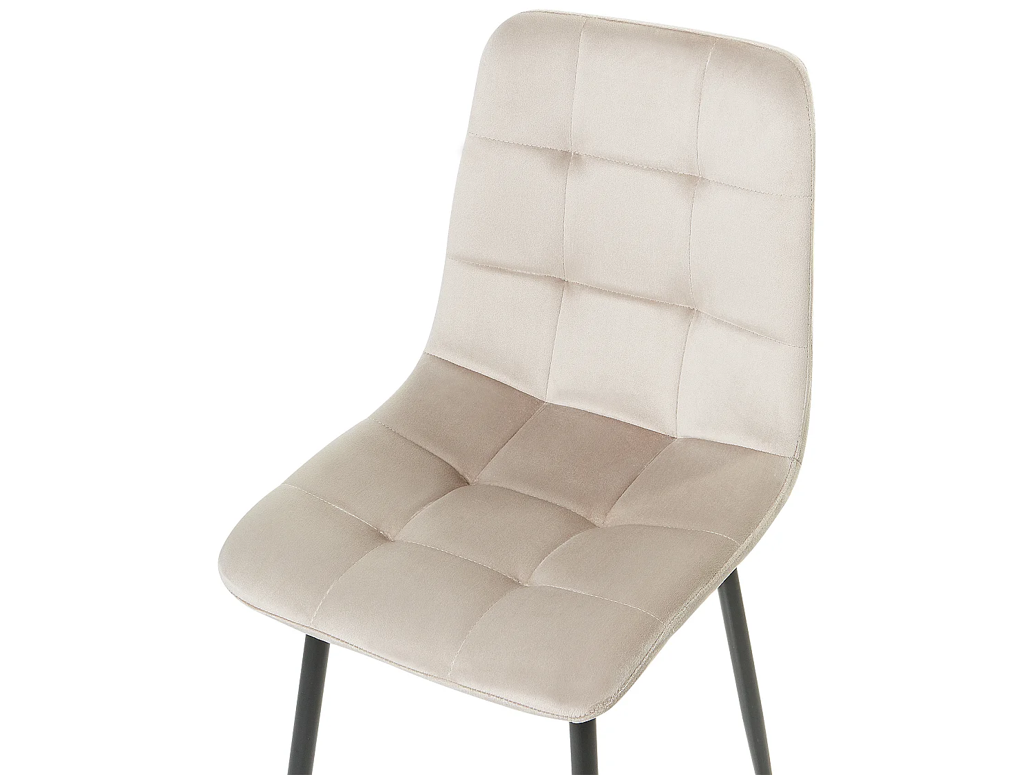Lot de 4 chaises de salle à manger POWELL Velours Beige
