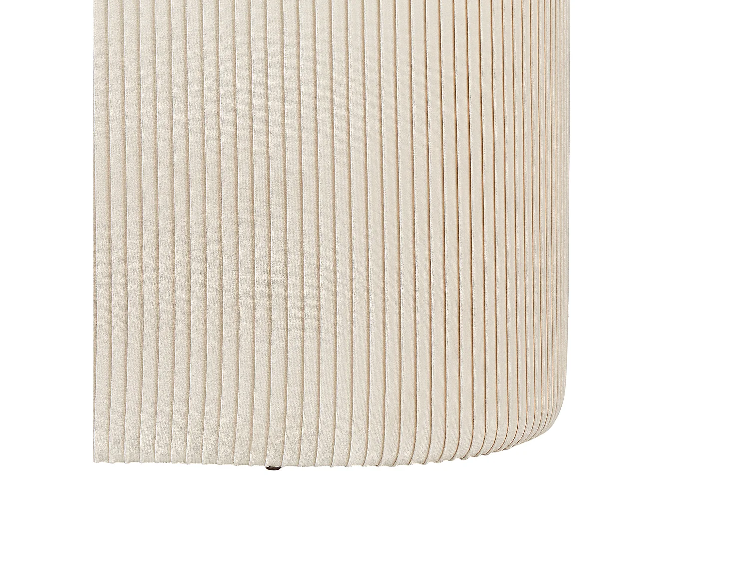 Pouf de rangement RICHLAND Velours Beige clair