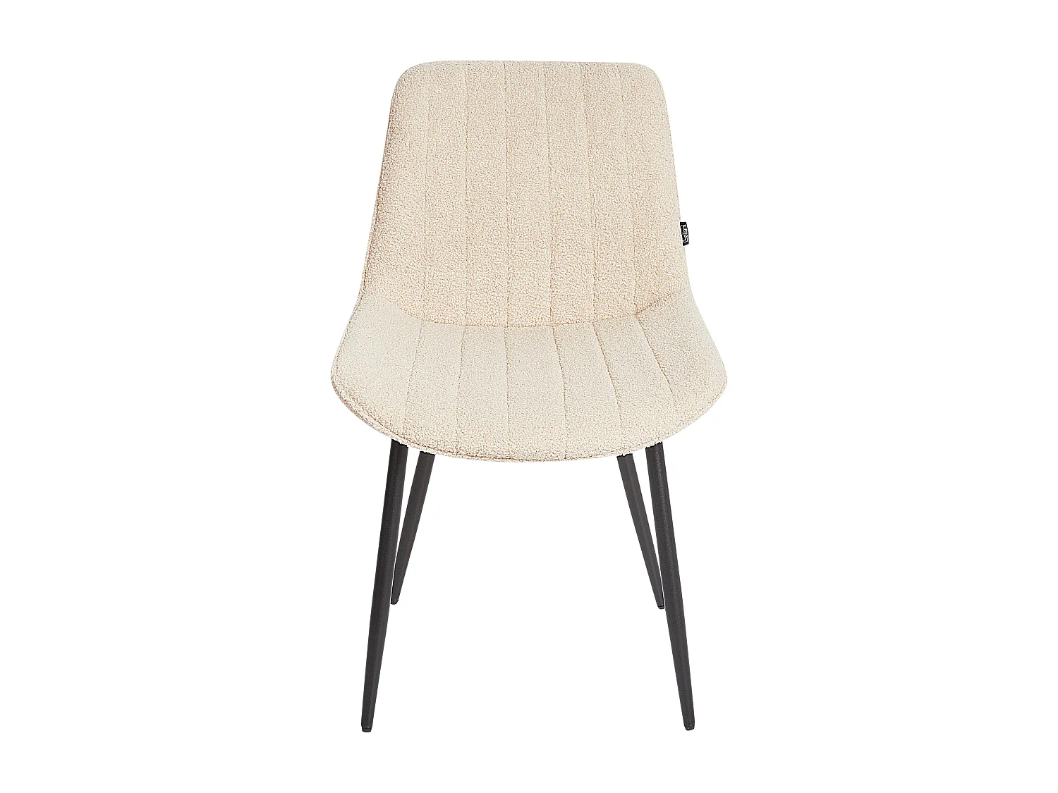 Conjunto de 2 cadeiras de jantar DUBROVNIK Bouclé Creme claro