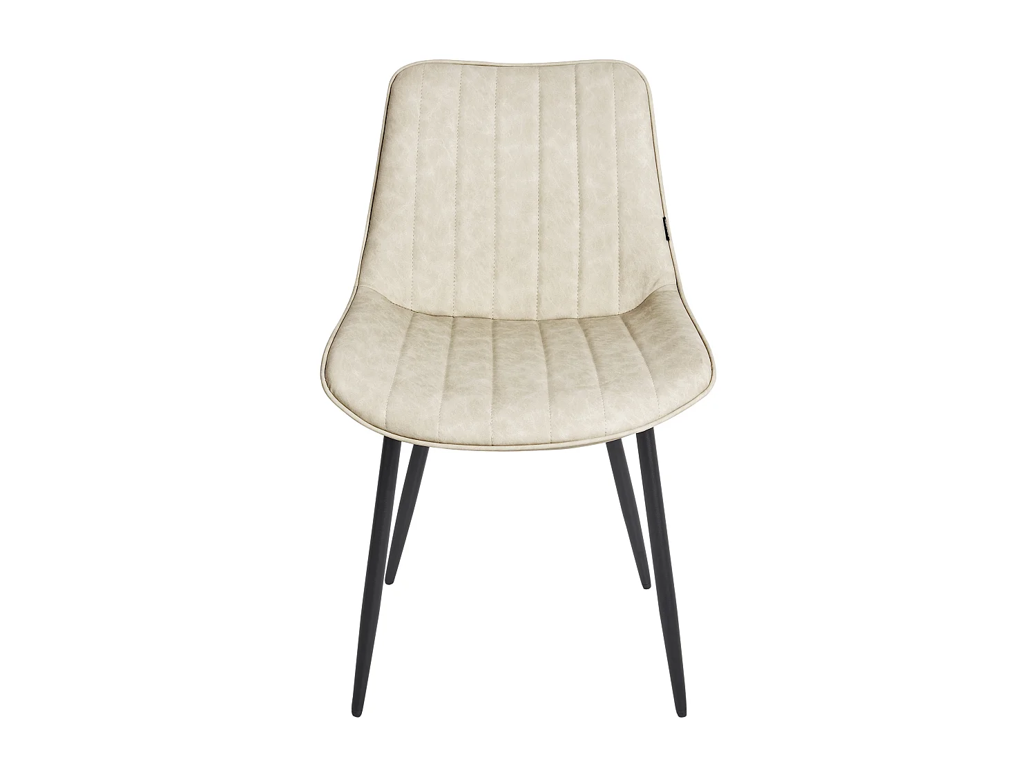 Lot de 2 chaises de salle à manger DUBROVNIK Cuir PU Beige clair