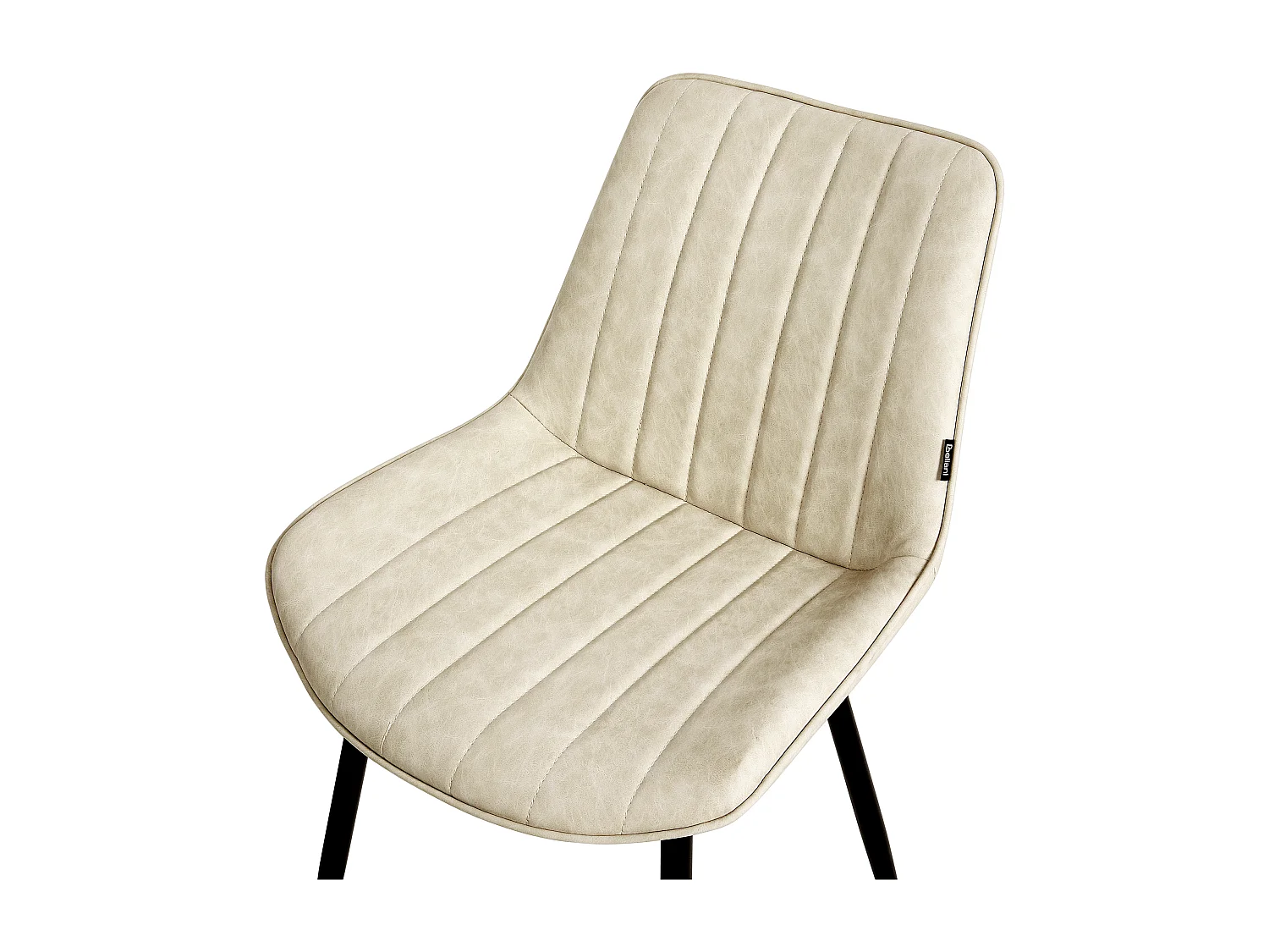 Lot de 2 chaises de salle à manger DUBROVNIK Cuir PU Beige clair