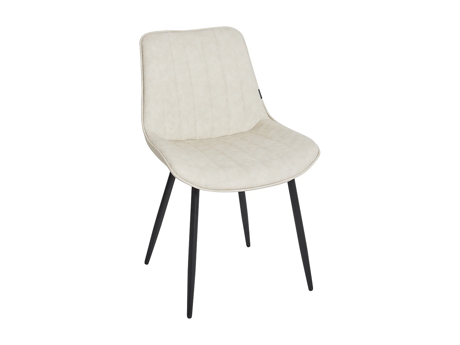 Lot de 2 chaises de salle à manger DUBROVNIK Cuir PU Beige clair