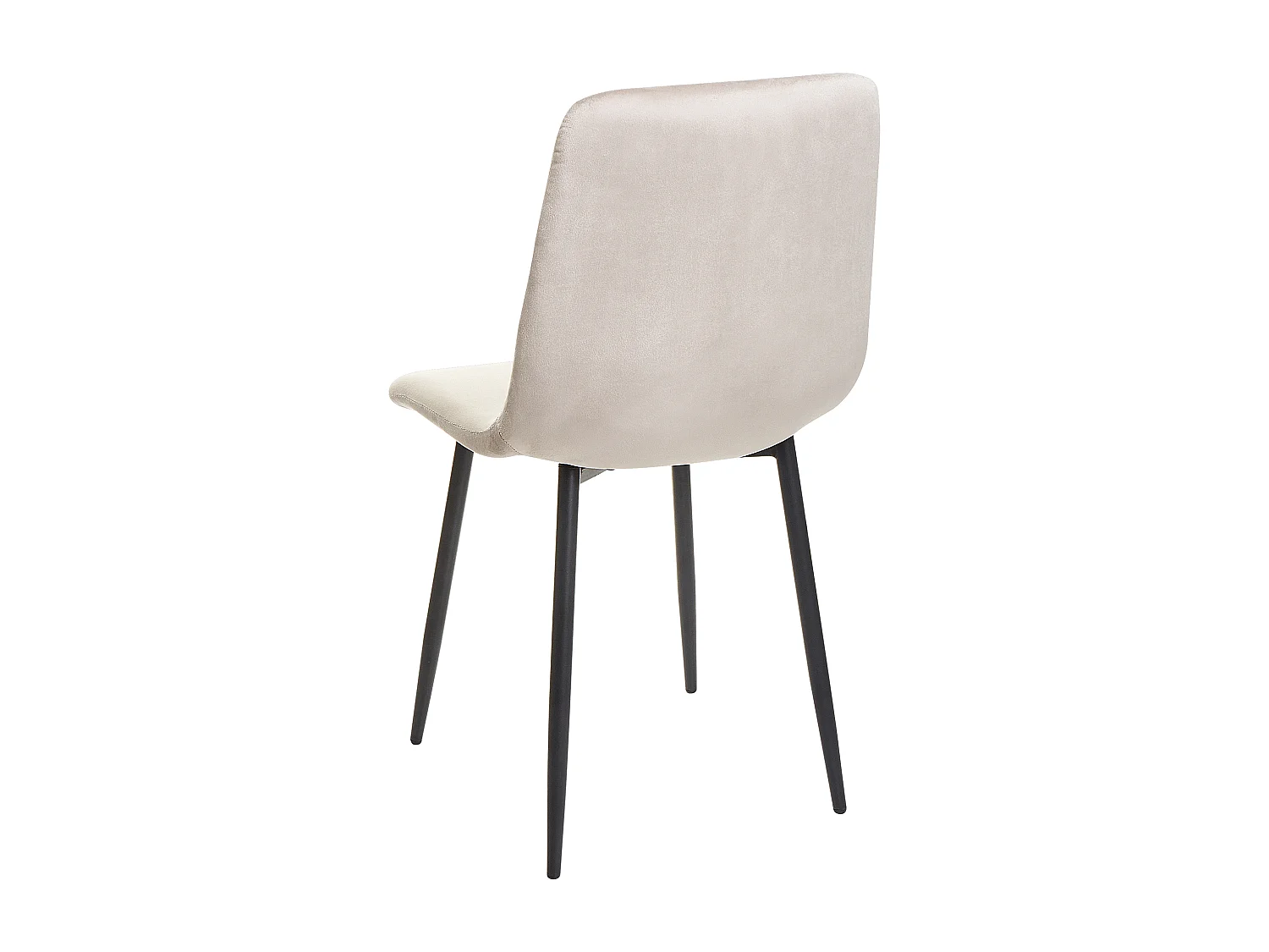 Lot de 4 chaises de salle à manger HAVRE Velours Beige