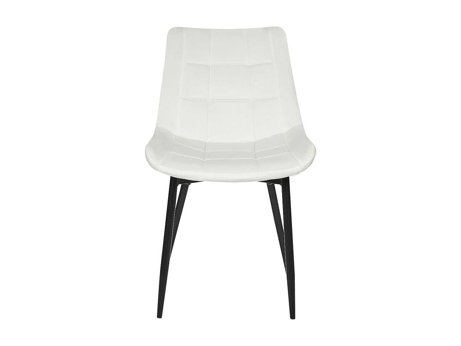 Eetkamerstoel MELROSE II Fluweel Gebroken wit