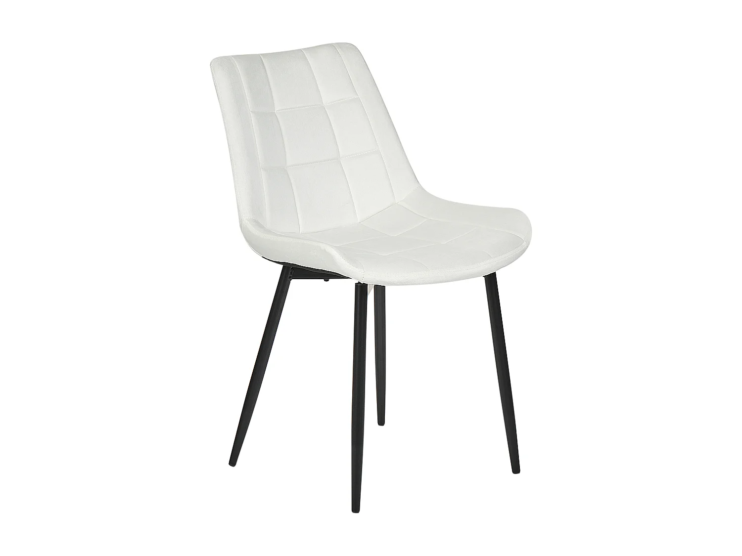 Eetkamerstoel MELROSE II Fluweel Gebroken wit