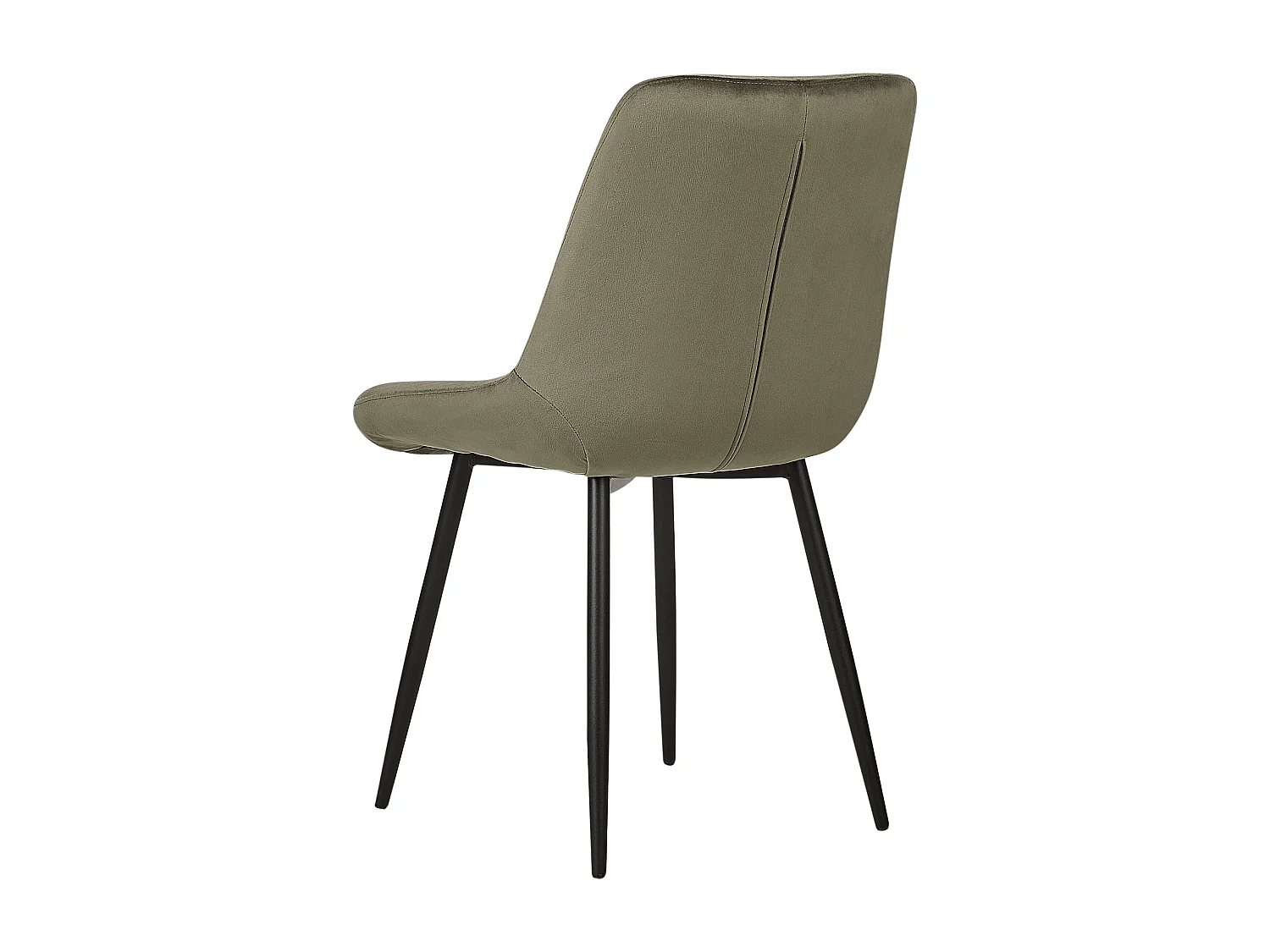 Lot de 2 chaises de salle à manger MELROSE Velours Vert olive