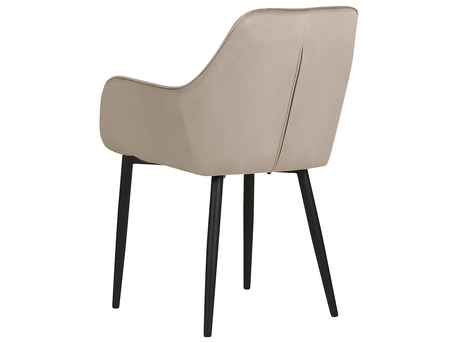 Lot de 2 chaises de salle à manger WELLSTON Velours Taupe