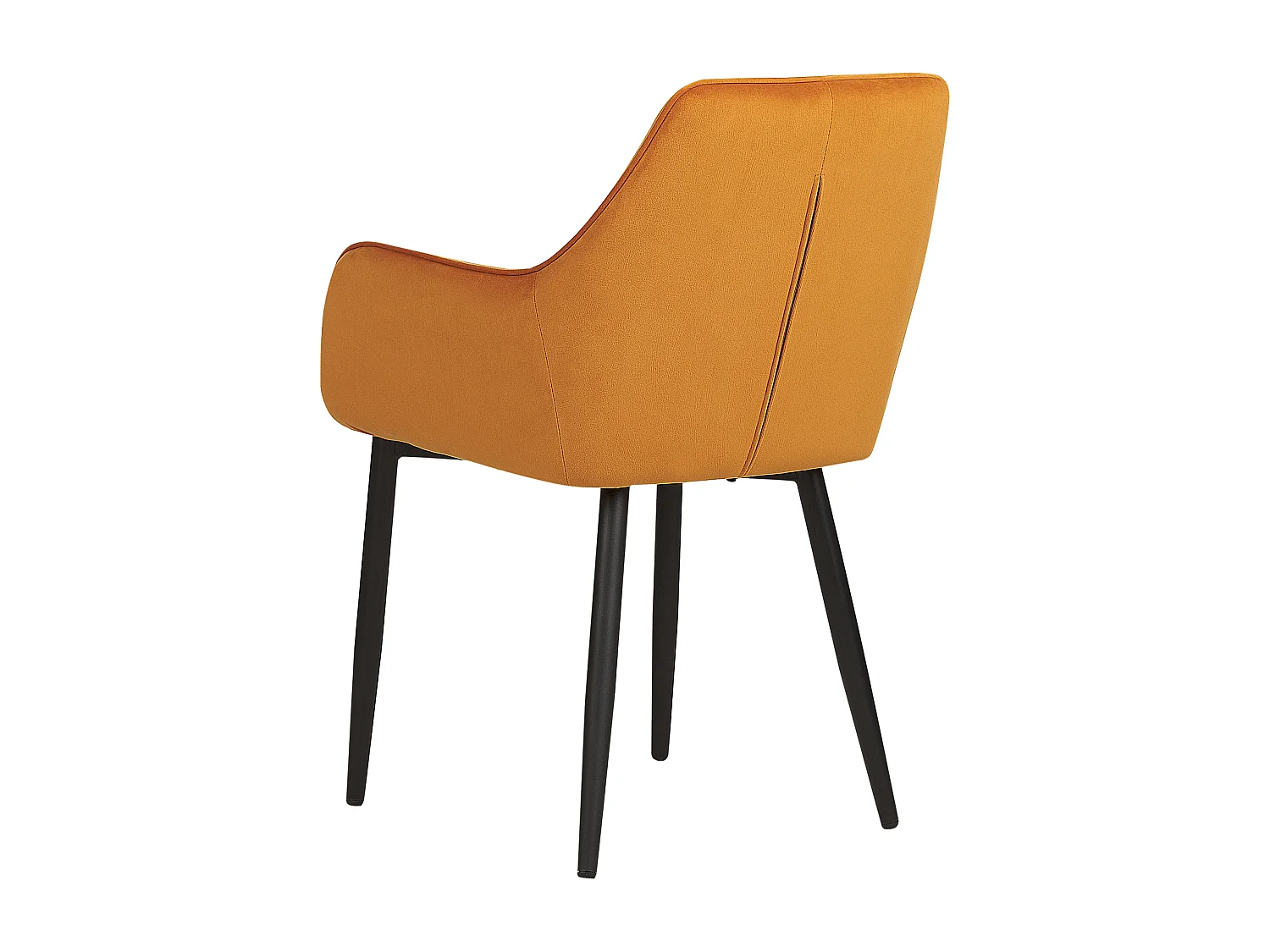 Set van 2 eetkamerstoelen WELLSTON Fluweel Oranje