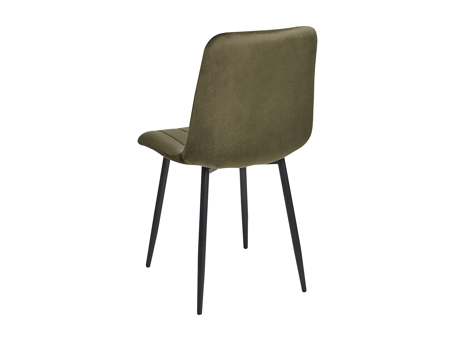Set di 4 sedie da pranzo KALISPELL Velluto Verde oliva