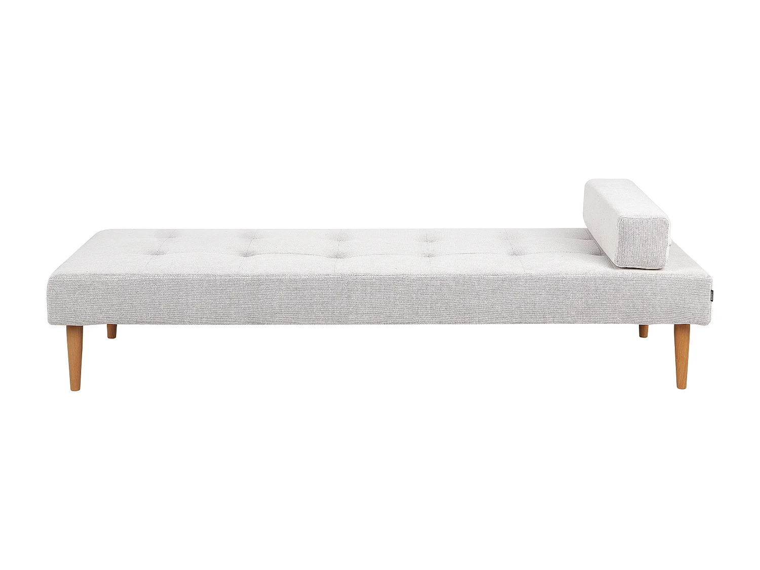 Chaise longue NIORT Tissu Blanc cassé
