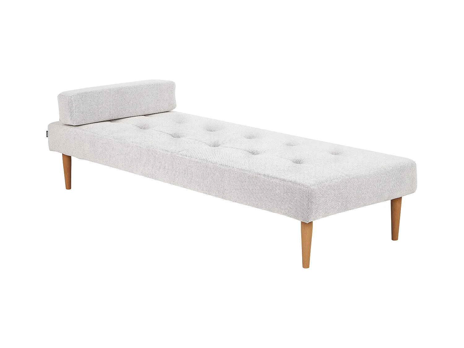 Chaise longue NIORT Tissu Blanc cassé