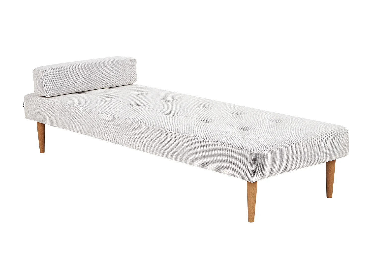 Chaise longue NIORT Tissu Blanc cassé