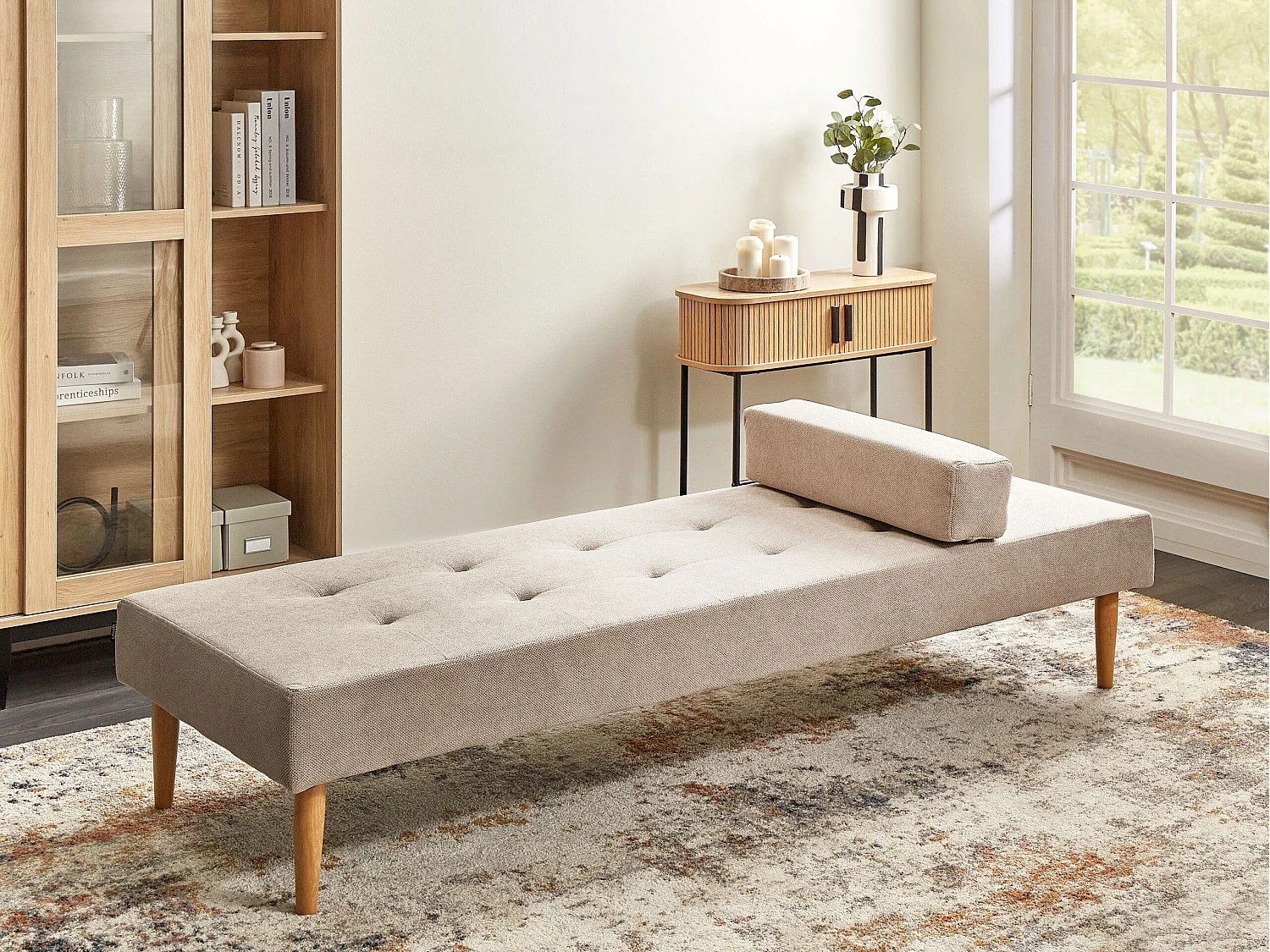 Chaise longue NIORT Stof Beige