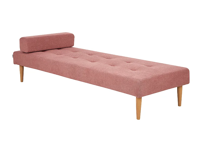 Chaise longue NIORT Tissu Rose