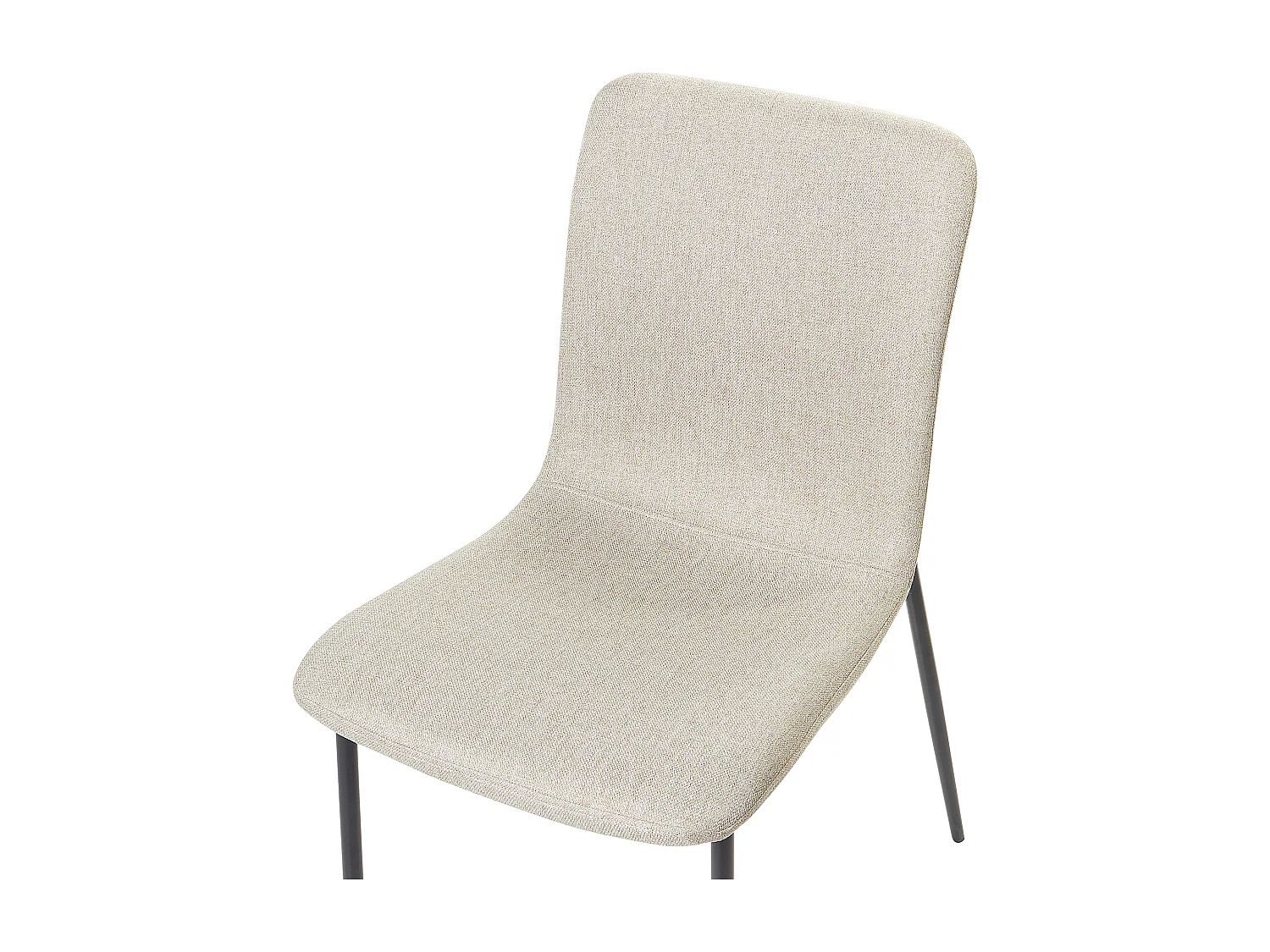 Lot de 4 chaises de salle à manger GLENDIVE Beige clair