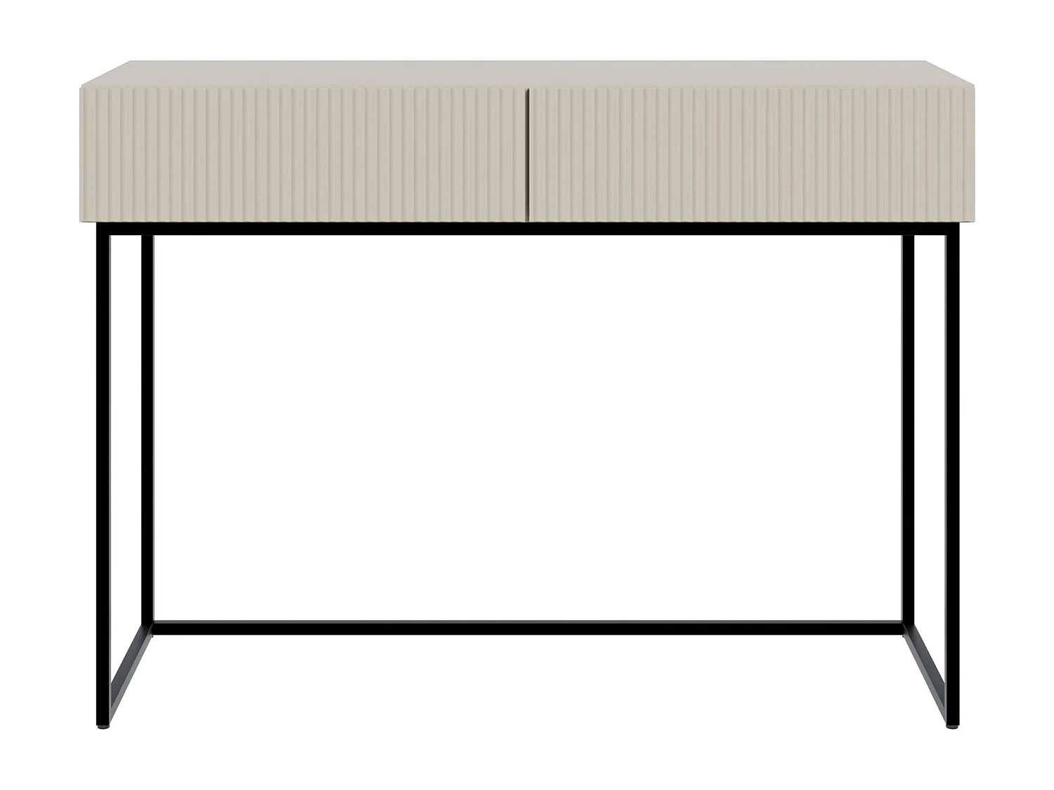 Schminktisch mit 2 Schubladen - greige - 110 cm - VELDIO