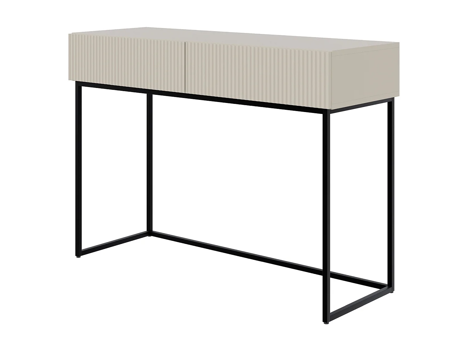 Schminktisch mit 2 Schubladen - greige - 110 cm - VELDIO