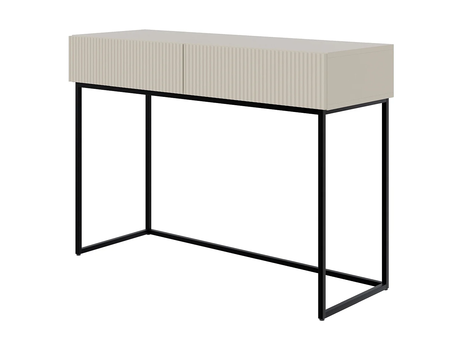 Schminktisch mit 2 Schubladen - greige - 110 cm - VELDIO