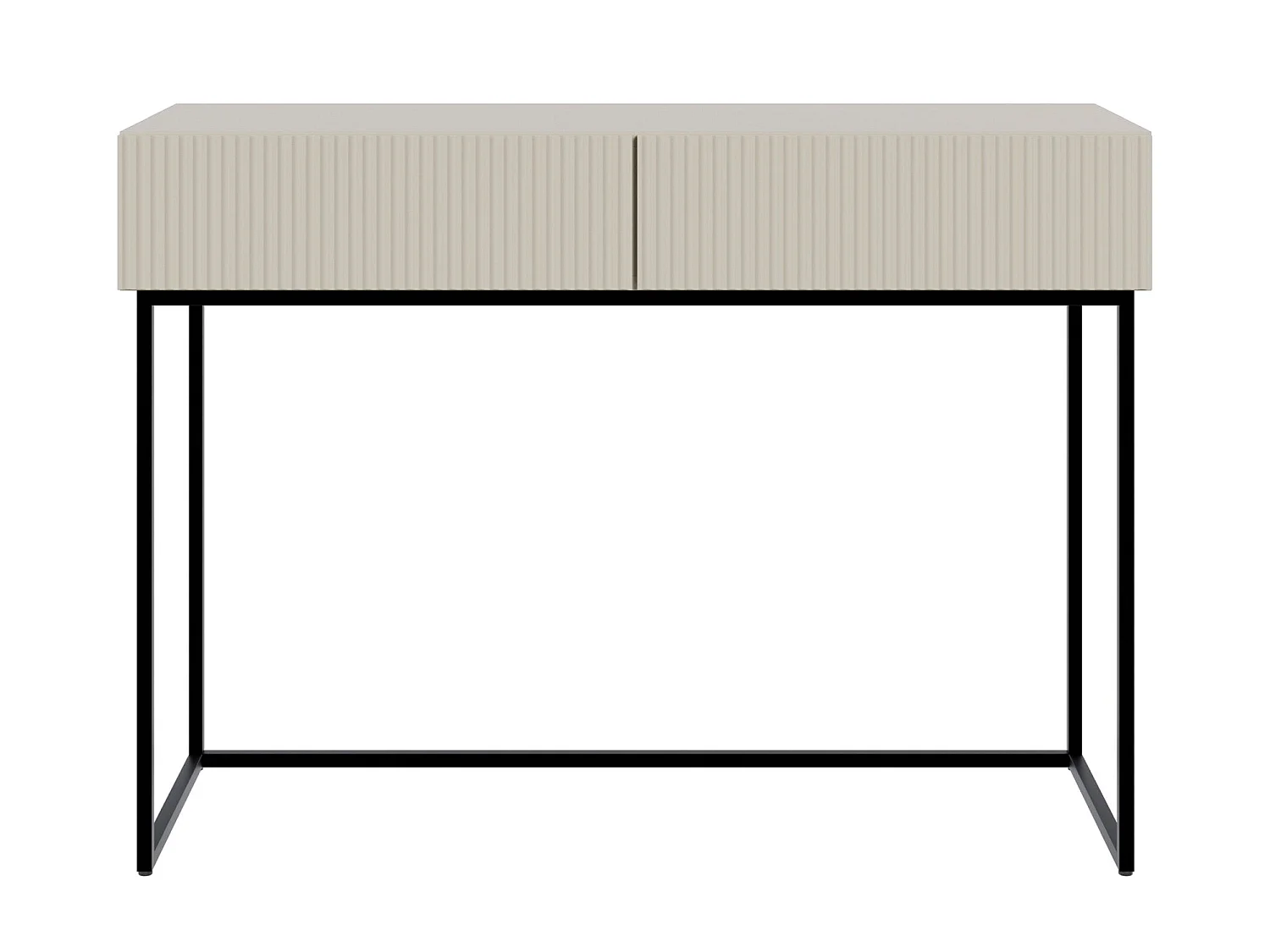 Schminktisch mit 2 Schubladen - greige - 110 cm - VELDIO