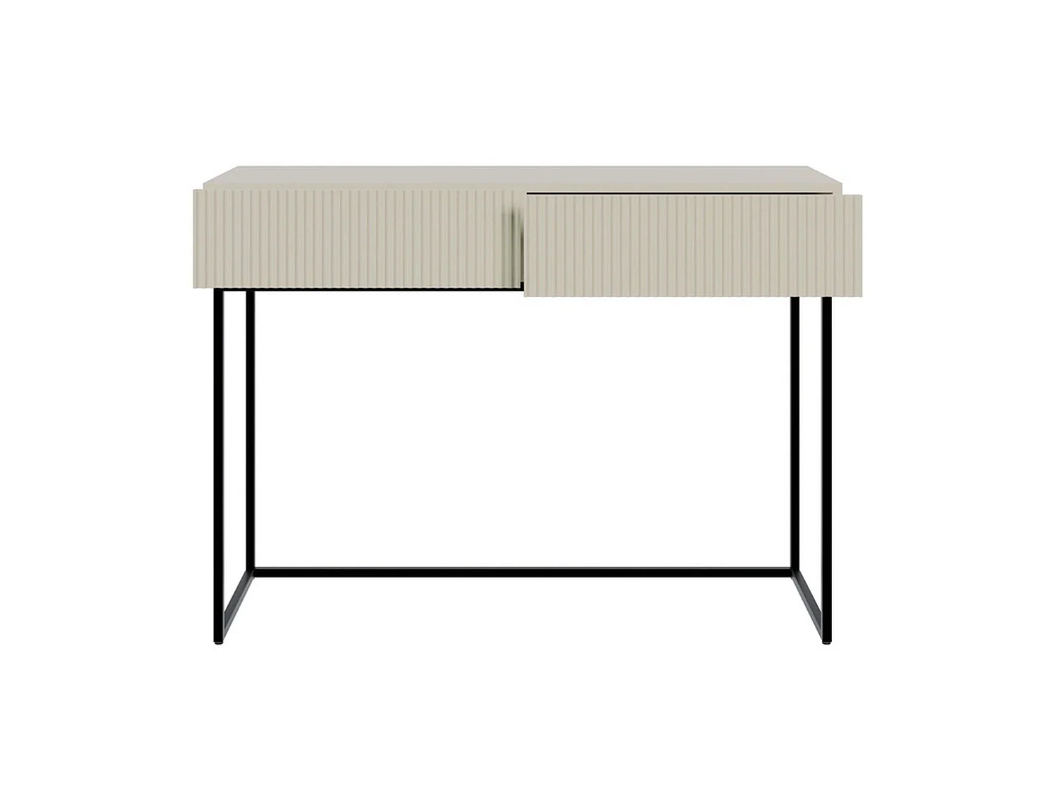 Schminktisch mit 2 Schubladen - greige - 110 cm - VELDIO