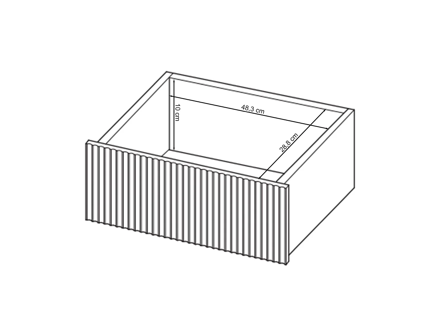 Schminktisch mit 2 Schubladen - greige - 110 cm - VELDIO