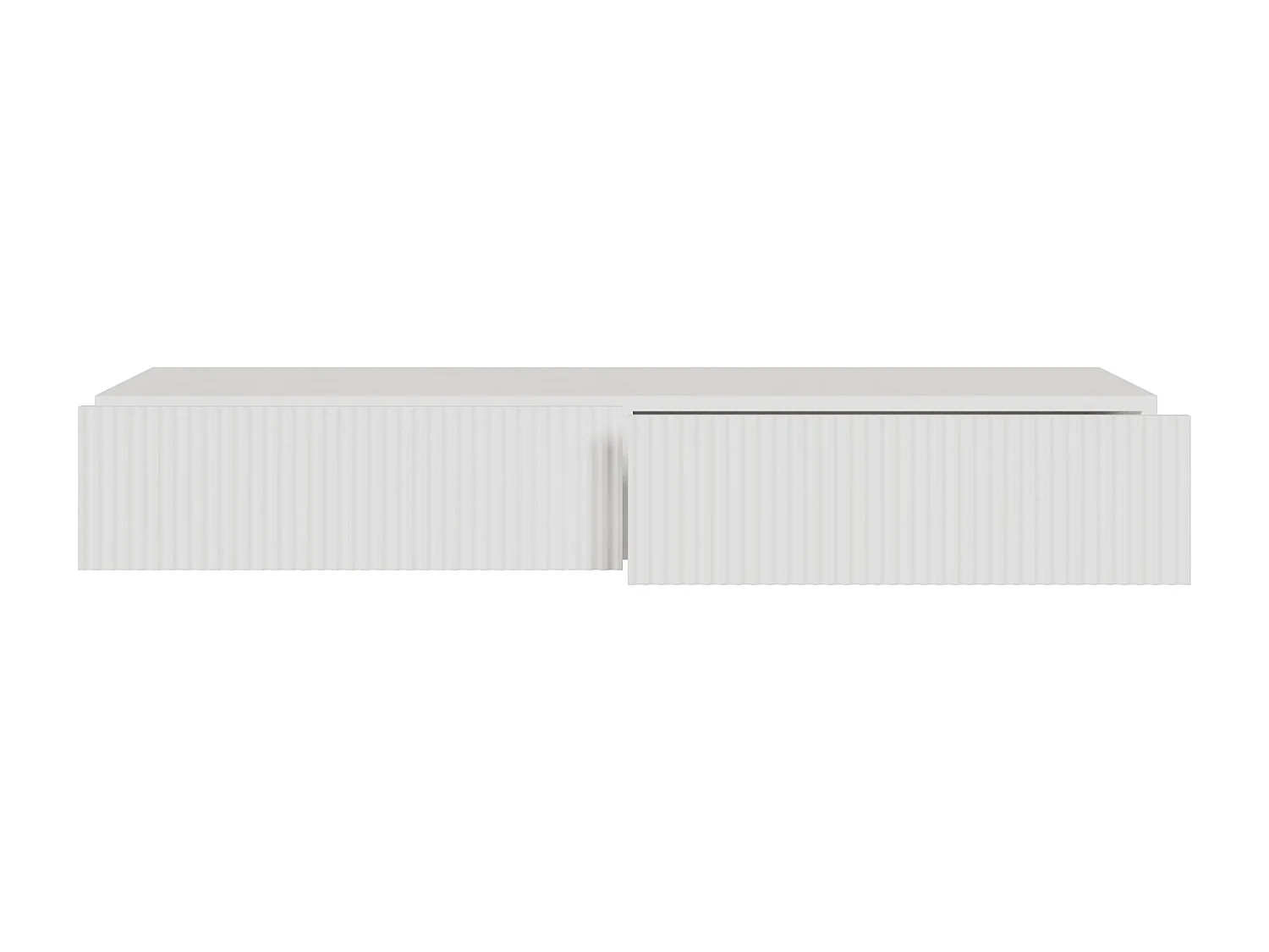 Toccatore sospeso con 2 cassetti - bianco - 110 cm - VELDIO