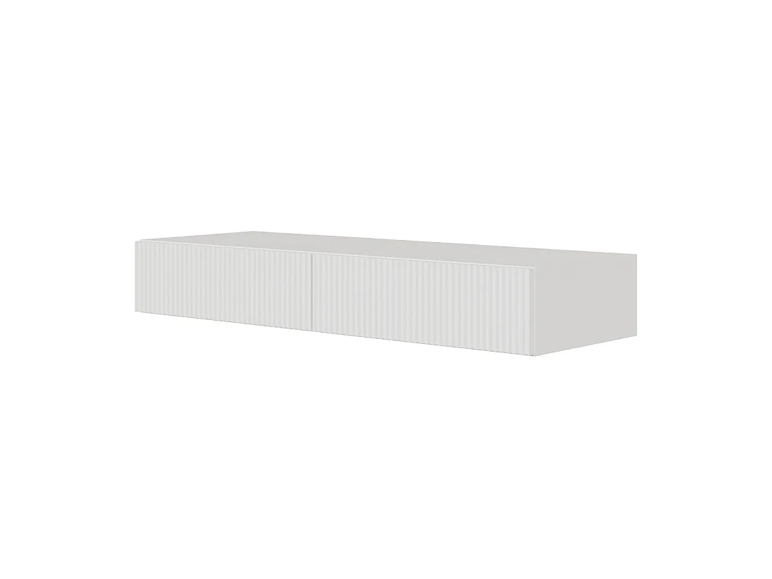 Coiffeuse avec tiroir - 110 cm - suspendu - blanc - VELDIO