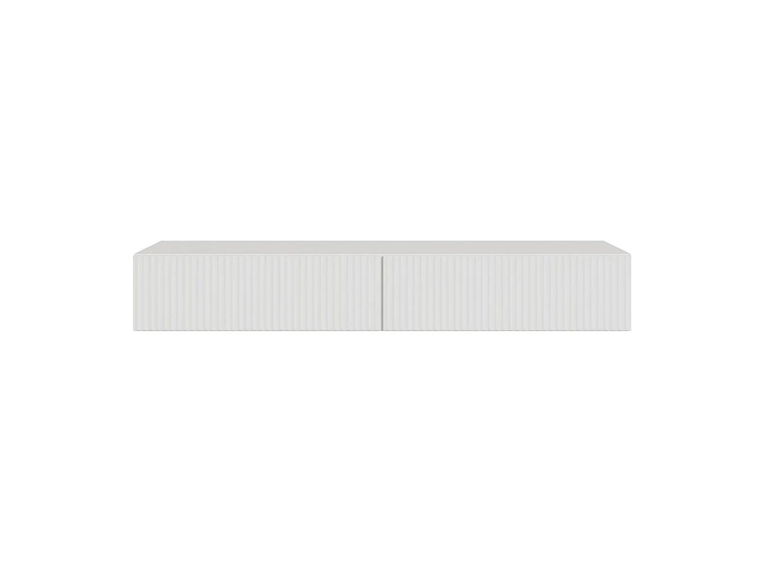 Coiffeuse avec tiroir - 110 cm - suspendu - blanc - VELDIO