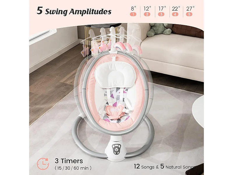 Babyschaukel mit 5 Schaukelstufen NO32327PQ