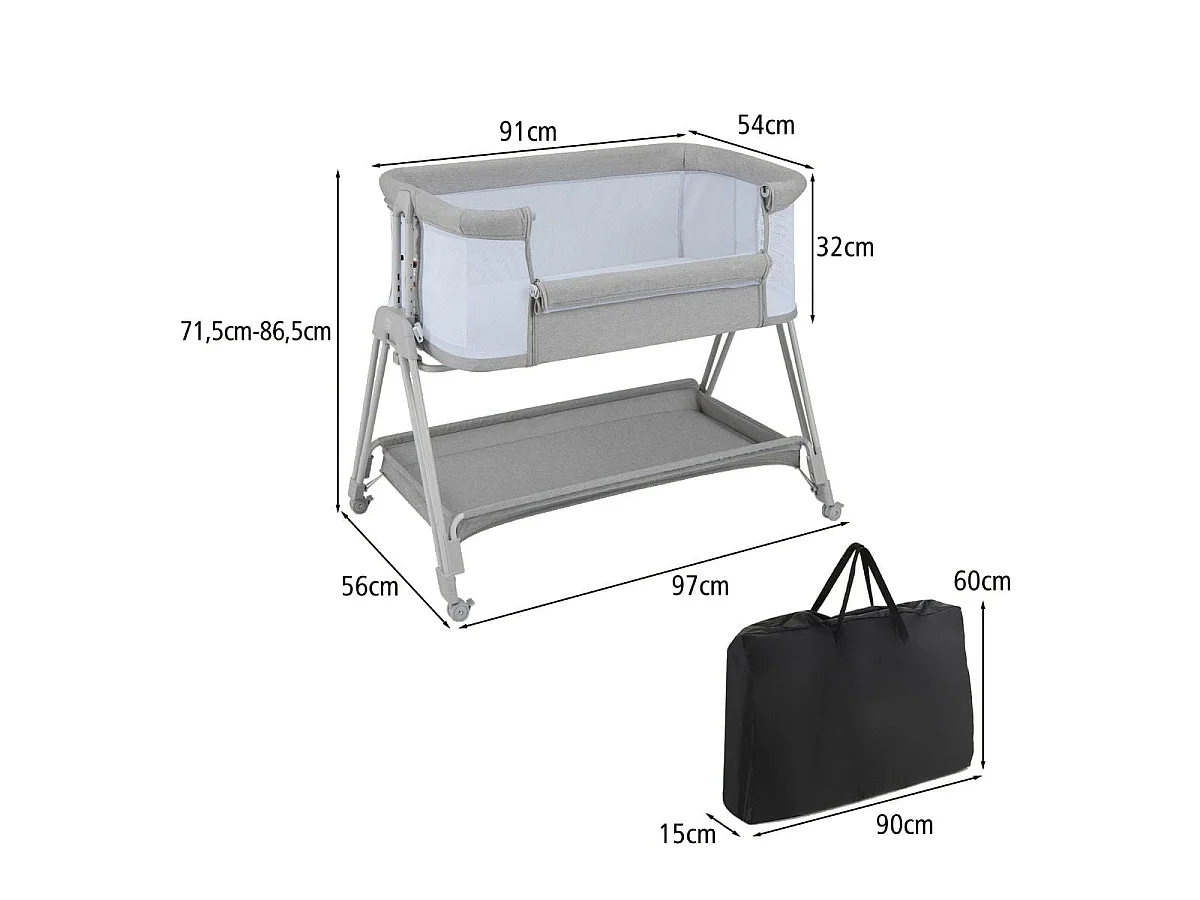 Tragbares, zusammenklappbares Babybett Kinderbett