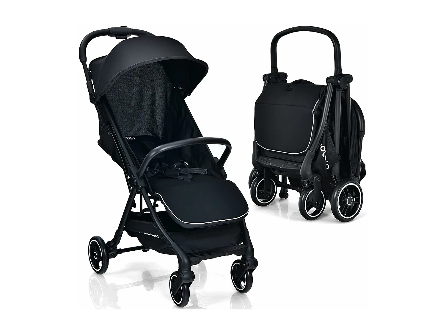 Ein-Knopf-Klappbarer Kinderwagen