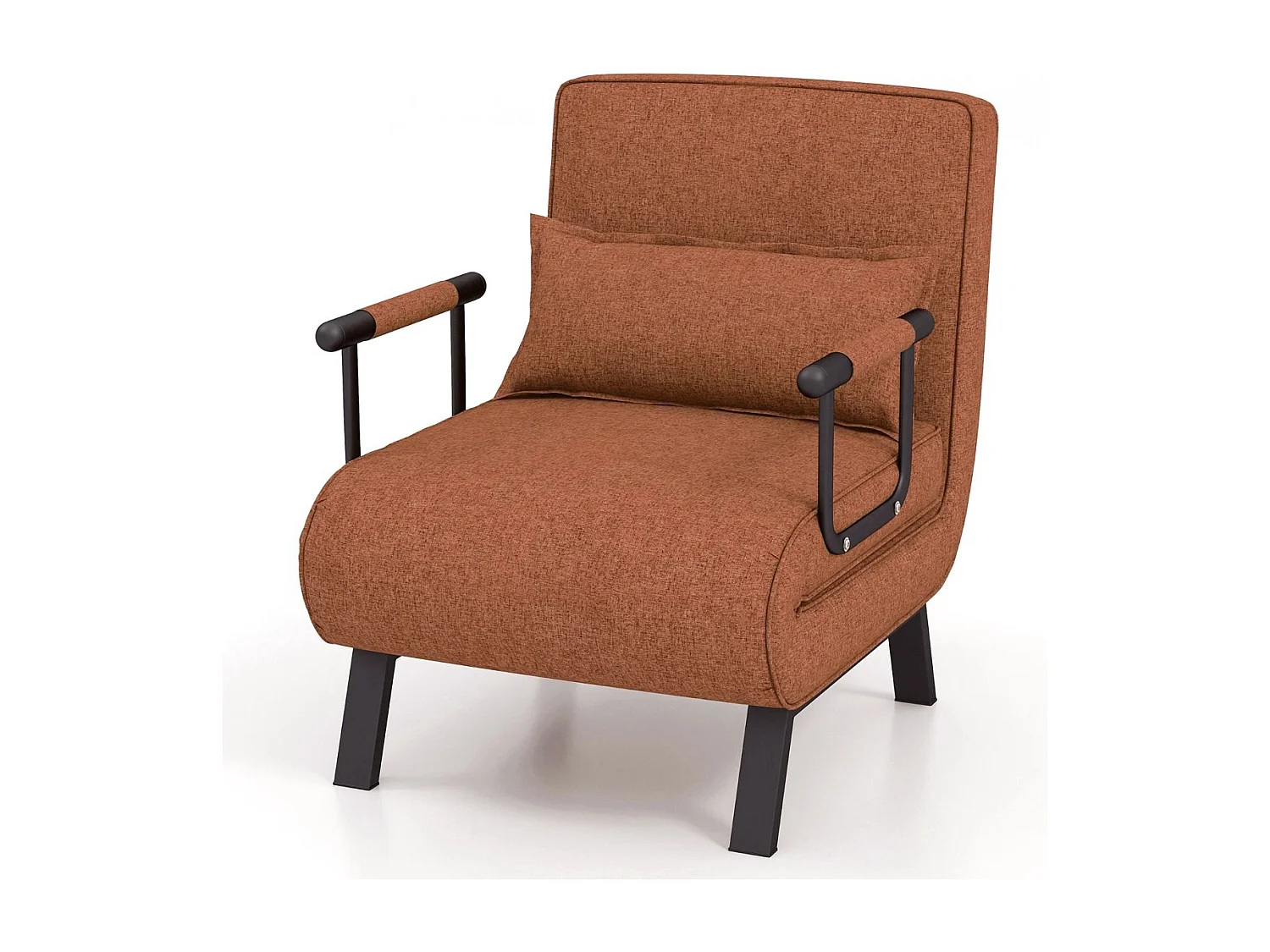 Cabrio-Schlafsofa Klappsessel Schlafcouch Sofabett 5-Positionen-Liegestuhl Kaffee