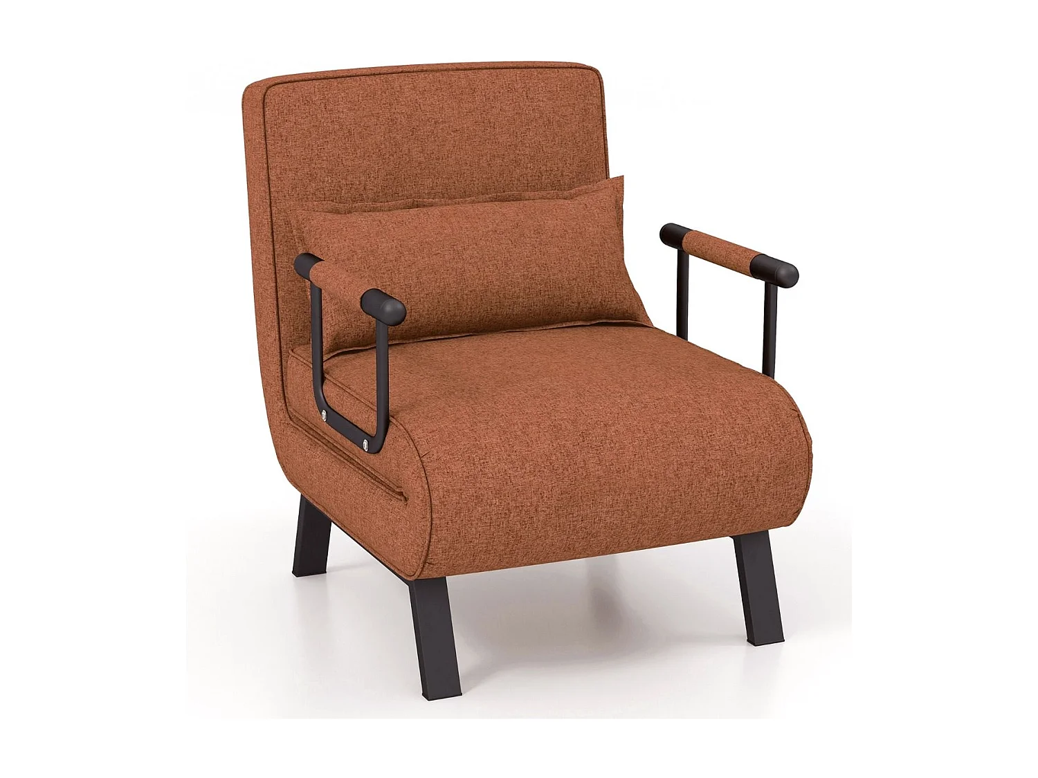 Cabrio-Schlafsofa Klappsessel Schlafcouch Sofabett 5-Positionen-Liegestuhl Kaffee